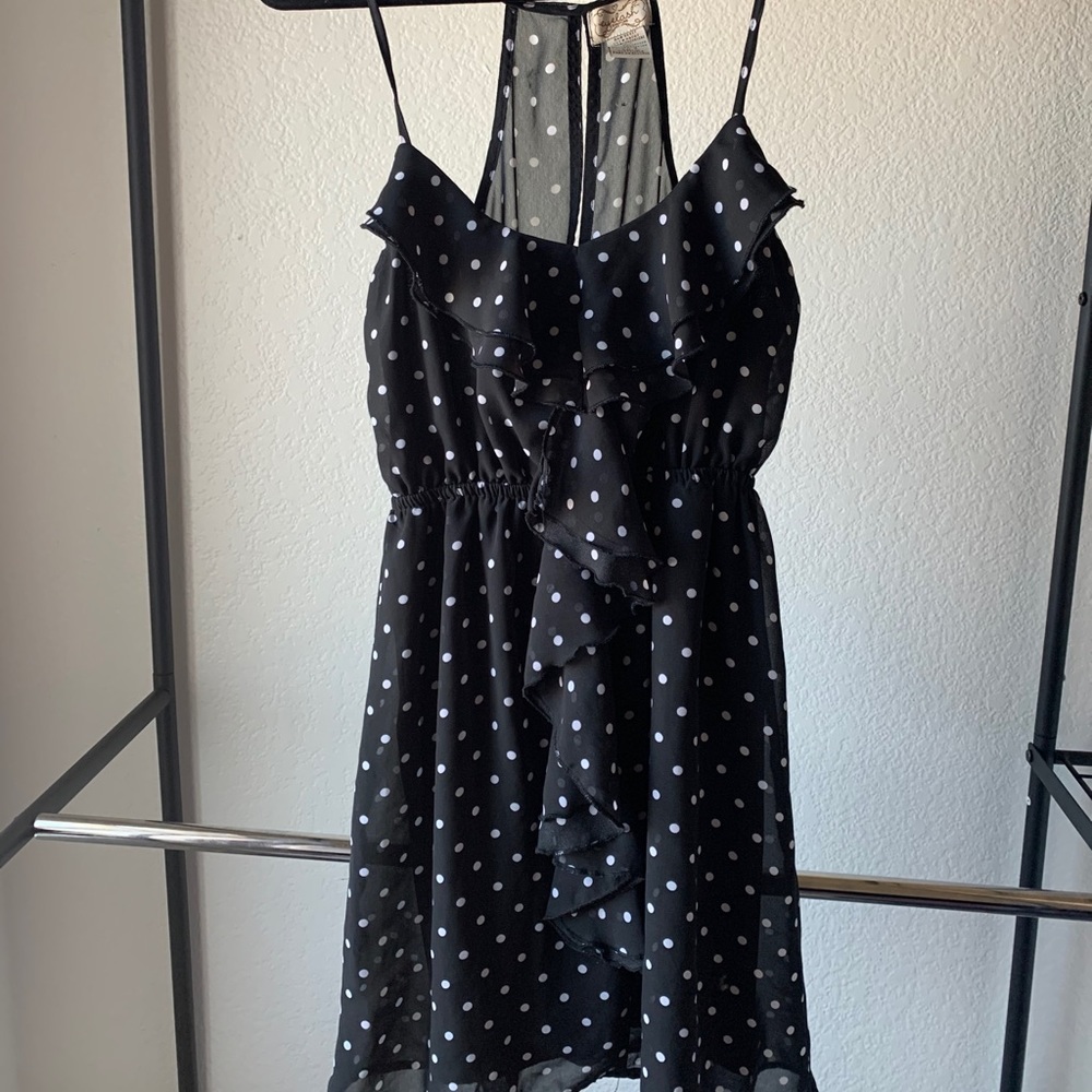 A-Line Polka Dot Chiffon Dress // Eyelash Couture